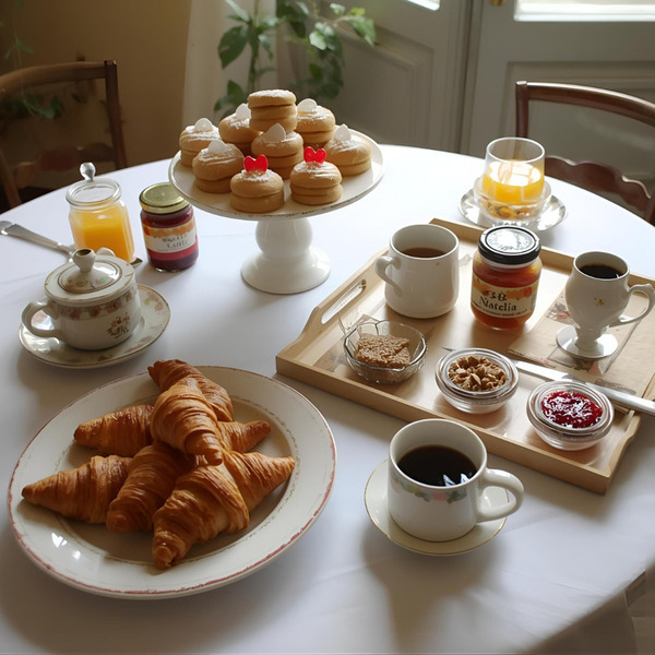 Colazione italiana B&B Natalia - Cornetti, caffè e prodotti umbri